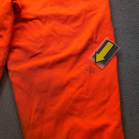 Vintage Woolrich Orange Hunting Pants Mens 42x30 Insulated Nylon Safety Blaze - Picture 16 of 16